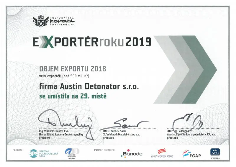 2019 exporter award
